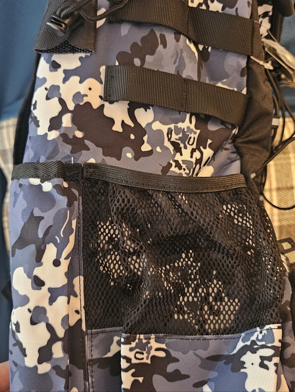 Blue Camo Baseball Backpack - Sports Backpack - Picture 3 of 5
